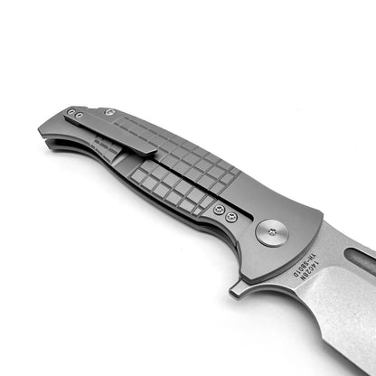Sharp Blade - Gridlock Ti - 14C28N Steel 3.86" Blade, Titanium Handle Premium EDC Pocket Knife