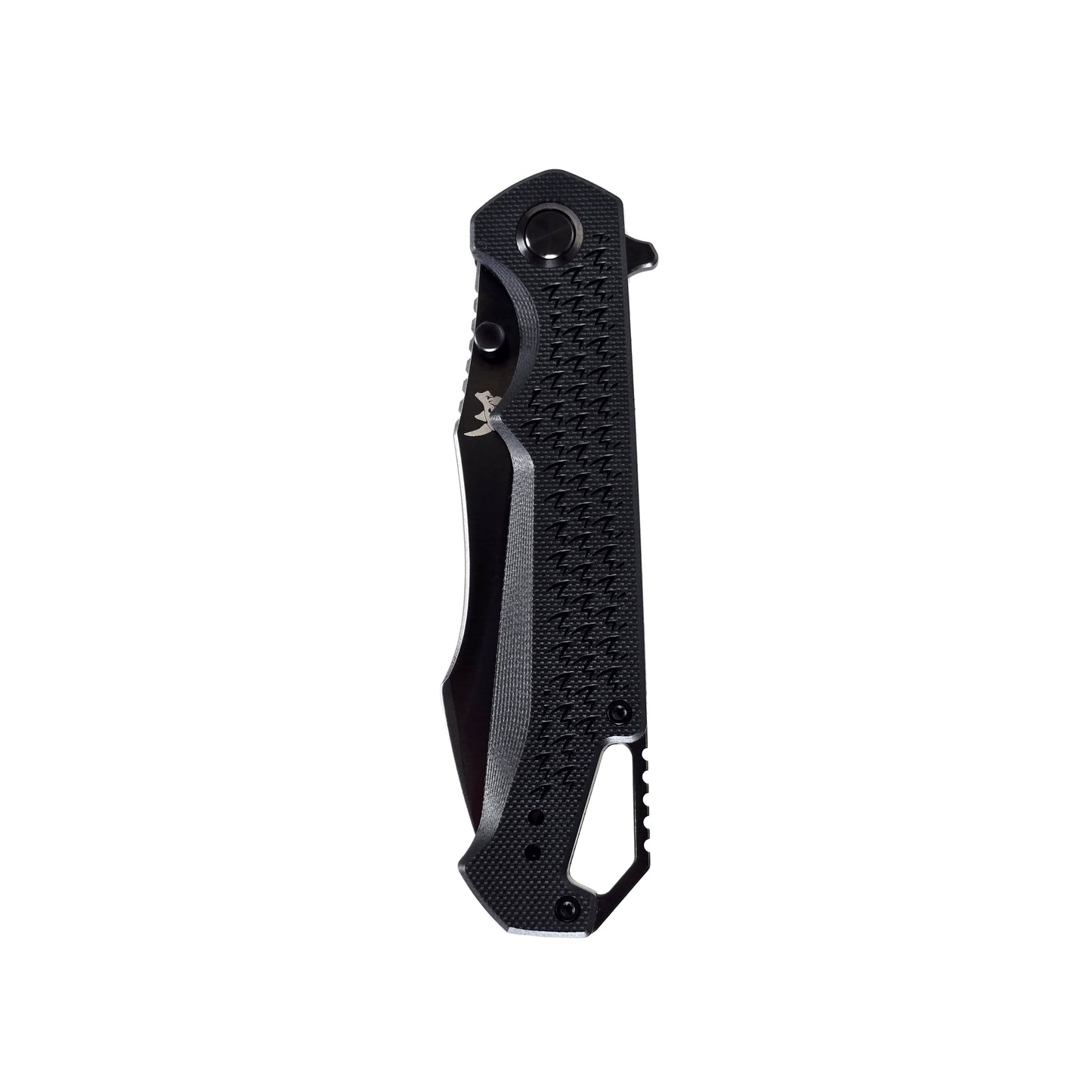 MUCITUP MUCTAC Hornback 3.7" DLC Blade Black G10 Folding Knife