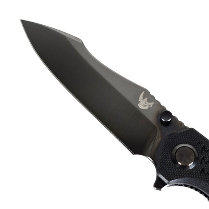 MUCITUP MUCTAC Hornback 3.7" DLC Blade Black G10 Folding Knife