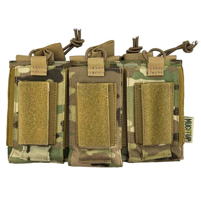 MUCITUP Triple Mag Pouch – 1000D Nylon, Holds 3ea. 5.56 & 3ea. 9mm Mags – MC