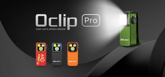 Olight Oclip Pro – Clip Light with Flood, Spot, and Red Modes – Available in 4 Colors