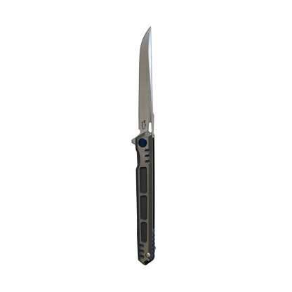 Luxury Folding Knife, M390 Steel Blade, Titanium Handle, Smooth EDC Flipper, 8.35"