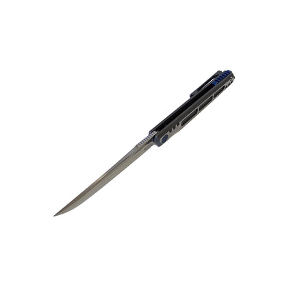 Luxury Folding Knife, M390 Steel Blade, Titanium Handle, Smooth EDC Flipper, 8.35"