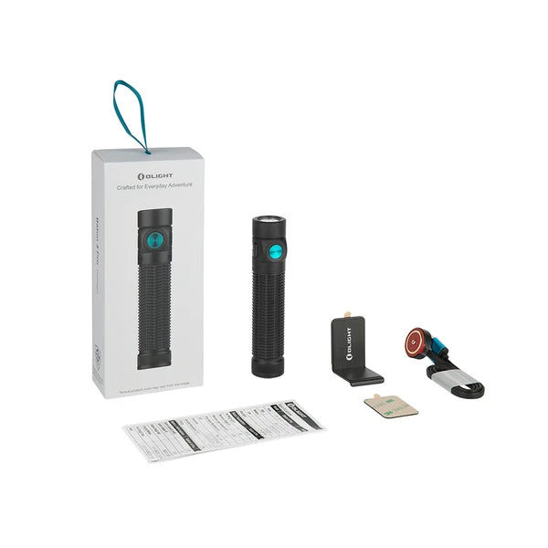 Olight Baton 4 Pro Rechargeable EDC Flashlight – 1600 Lumens – Black & Stars & Stripes