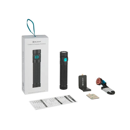 Olight Baton 4 Pro Rechargeable EDC Flashlight – 1600 Lumens – Black & Stars & Stripes