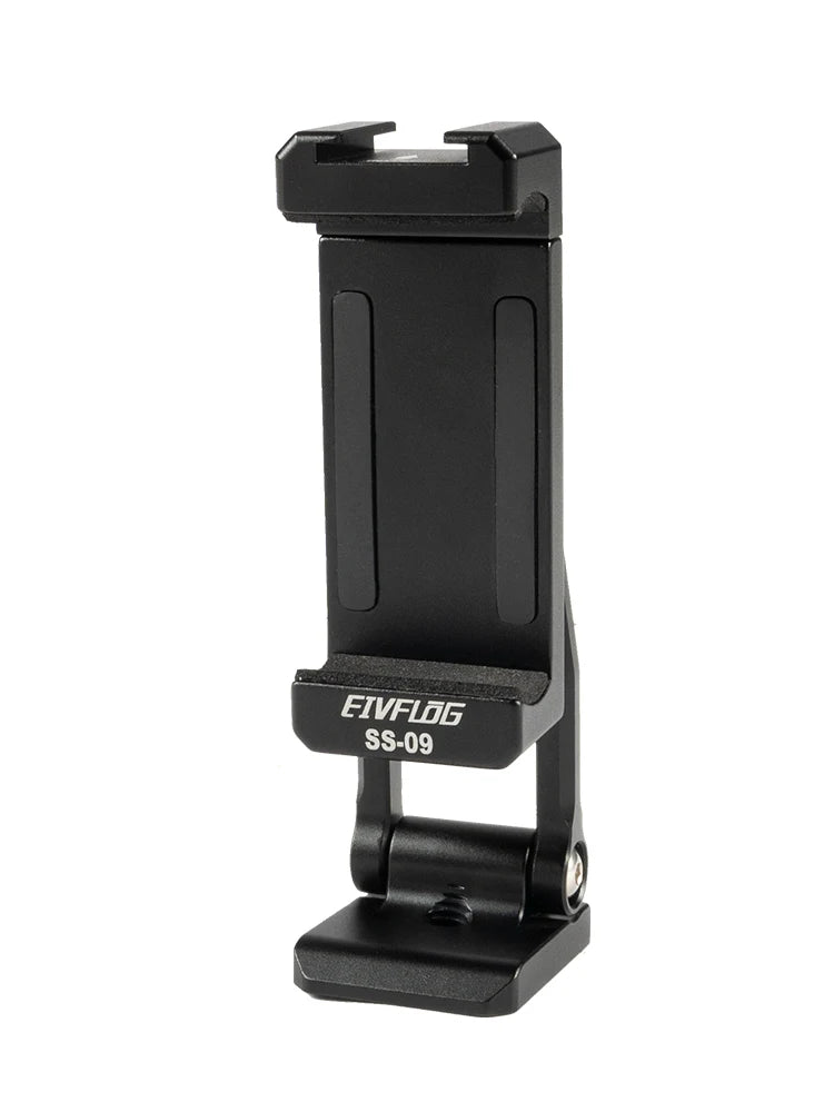 Linkogear Aluminum Phone Clamp Mount 360° Rotating Cold Shoe Tripod