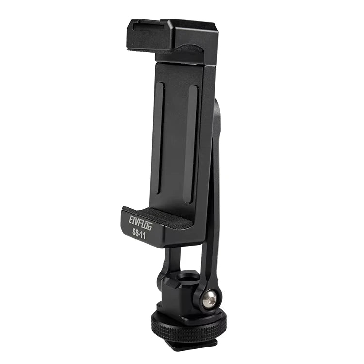 Linkogear Aluminum Phone Clamp Mount 360° Rotating Cold Shoe Tripod