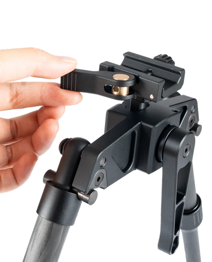 Linkogear HB-C03-BLK Carbon Fiber Bipod Picatinny & ARCA Monoball Fix 26mm Mount