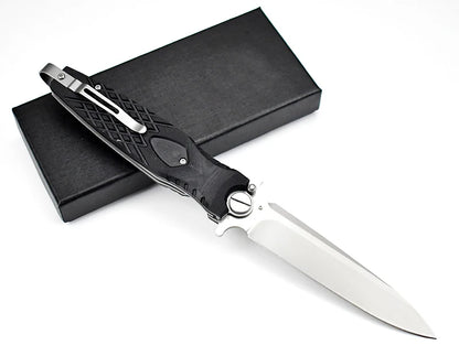 NOKS Condor-2 Tactical Knife - Silver D2 Steel Blade, G10 Handle, 9.75"