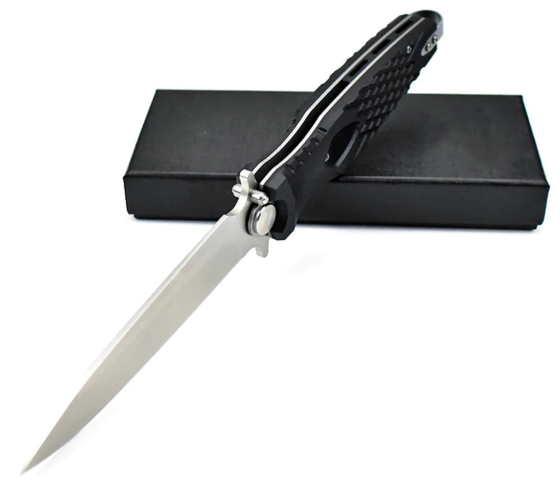 NOKS Condor-2 Tactical Knife - Silver D2 Steel Blade, G10 Handle, 9.75"