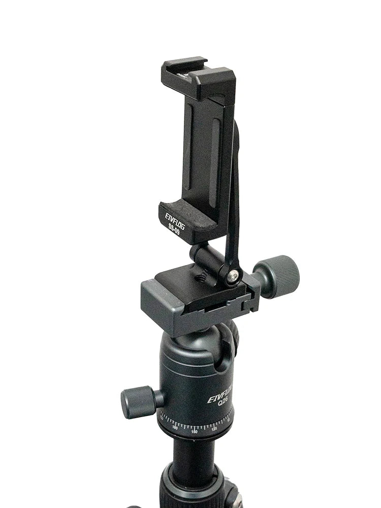 Linkogear Aluminum Phone Clamp Mount 360° Rotating Cold Shoe Tripod