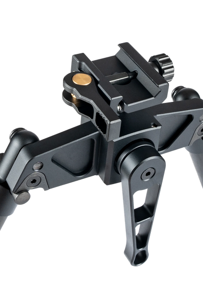 Linkogear HB-C03-BLK Carbon Fiber Bipod Picatinny & ARCA Monoball Fix 26mm Mount